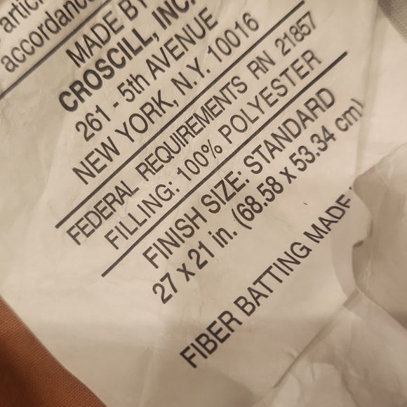 CROSCILL BEAUTIFUL RUST PAISLEY SET STANDARD SHAMS 27 X 21 - Picture 4 of 6